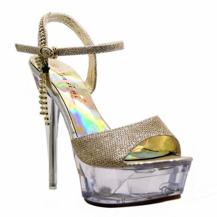 Gold Clear Sandals, Clear High Heel, Clear Mid Platform Sandals, # ...