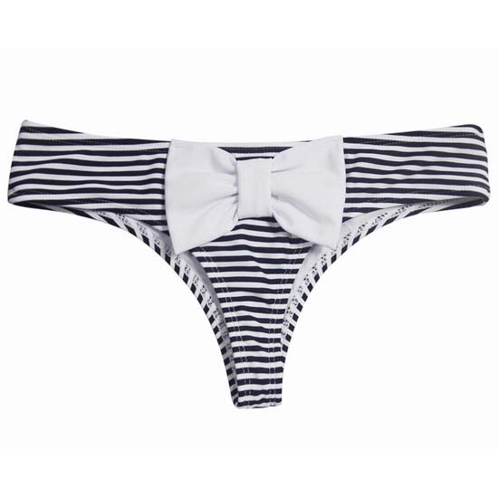 Fashion Big Bowknot Black White Stripe Underwear Pt9676