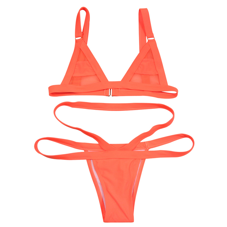 Fashion Sexy Orange Bandage Swimsuit Bk9401