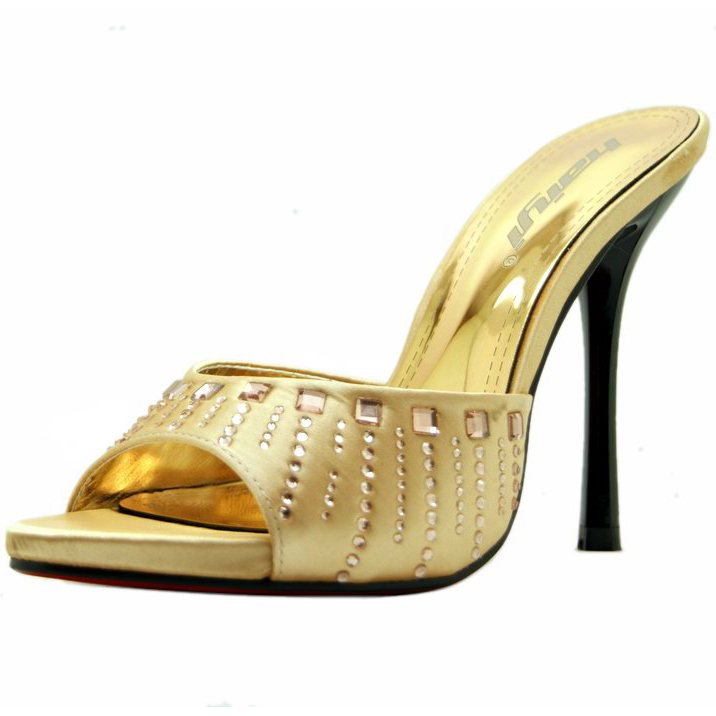 marks and spencer gold mules