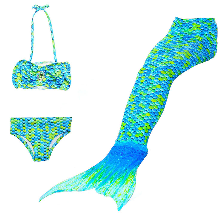 Pcs Blue Green Mermaid Tail Swimsuit Sea Maid Princess Bikini Swimming Hot Sex Picture 