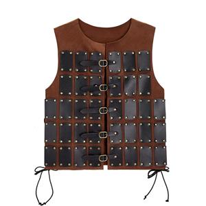 Steampunk Viking Warrior Vest - Medieval Armor Costume for Cosplay & Halloween Festivals N23690