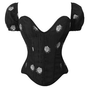 Outerwear Corset for Women, Fashion Body Shaper, Cheap Shapewear Corset, Womens Bustier Top, Jacquard Plastic Boned Corset, Sexy Gothic Corset for Women, Sexy Jacquard bodyshaper,, #N23670