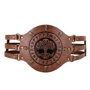 ‌Medieval Viking belt, Steampunk waist cincher, Embossed leather corset, Halloween costume accessory, Cosplay warrior gear, Renaissance fair attire, LARP accessories, Handcrafted Viking gear, Armor belt details, Retro-futuristic fashion #N23693