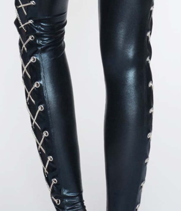 Fashion Steampunk Black Faux Leather Zipper Waist Training Corset with ...