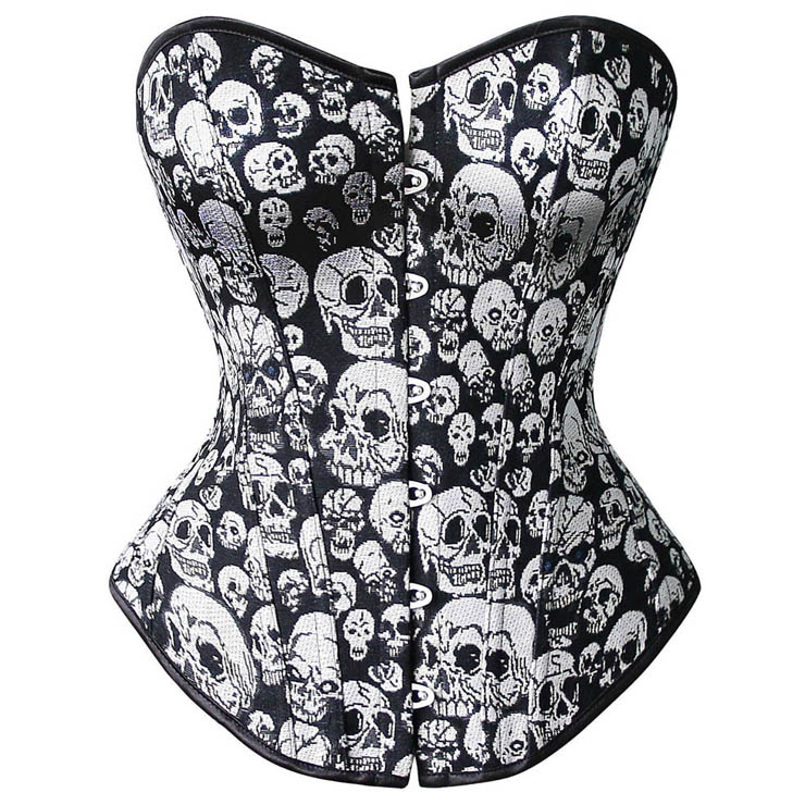 Black Skull Corset N4558