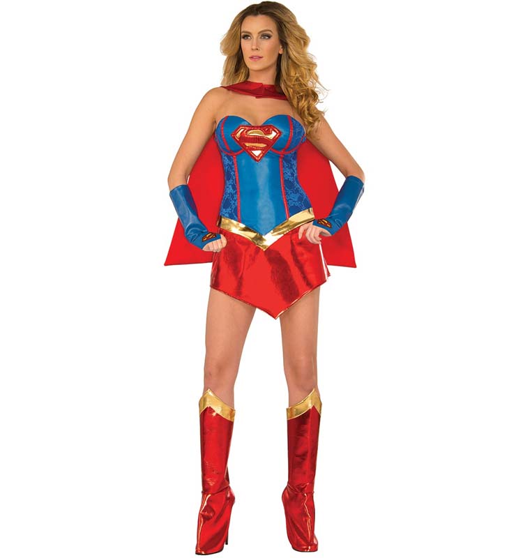 Deluxe Sexy Supergirl Costume N10691