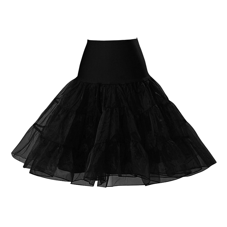 Graceful Cute Black Tulle Skirt Petticoat HG11261