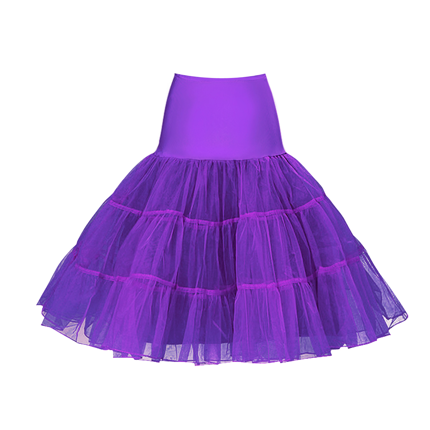 Graceful Cute Purple Tulle Skirt Petticoat HG11265