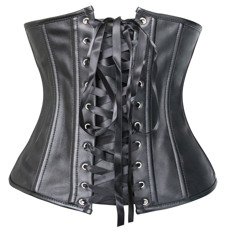 Leather Buckle Corset N5116