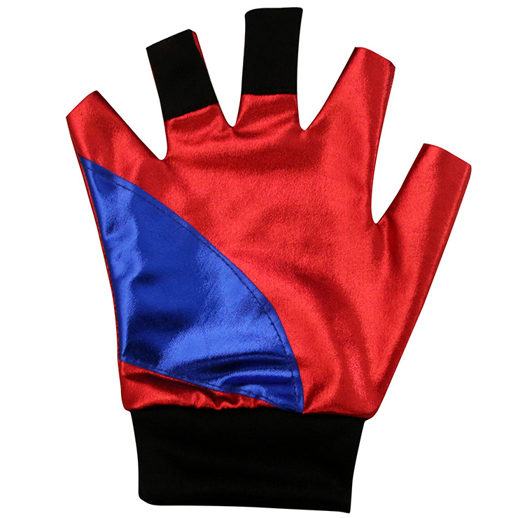 metallic fingerless gloves