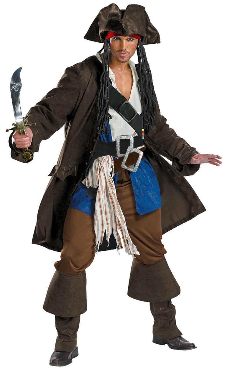 Premium Adult Captain Jack Sparrow Costume N4787