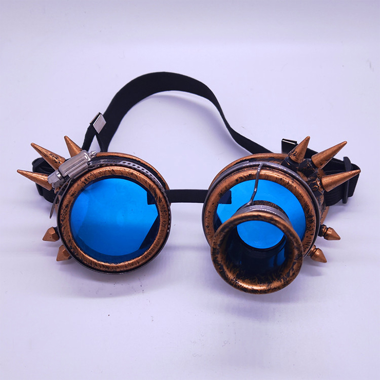 Steampunk Magnifier Rivet Glasses Halloween Masquerade Party Goggles ...