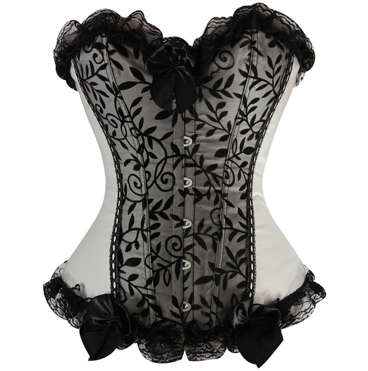 Vines Velvet Strapless Corset N1290